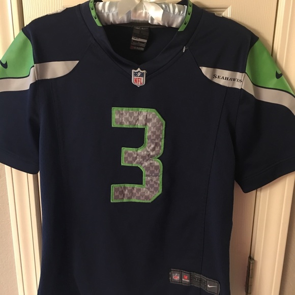 Nike Tops - Seahawks #3 Russell Wilson stitched Nike Jersey